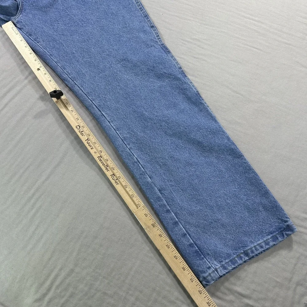 NEW Wrangler‎ Rustler Jeans Mens 40x32 Blue Denim Wrangler Regular Straight ^ - Picture 9 of 13